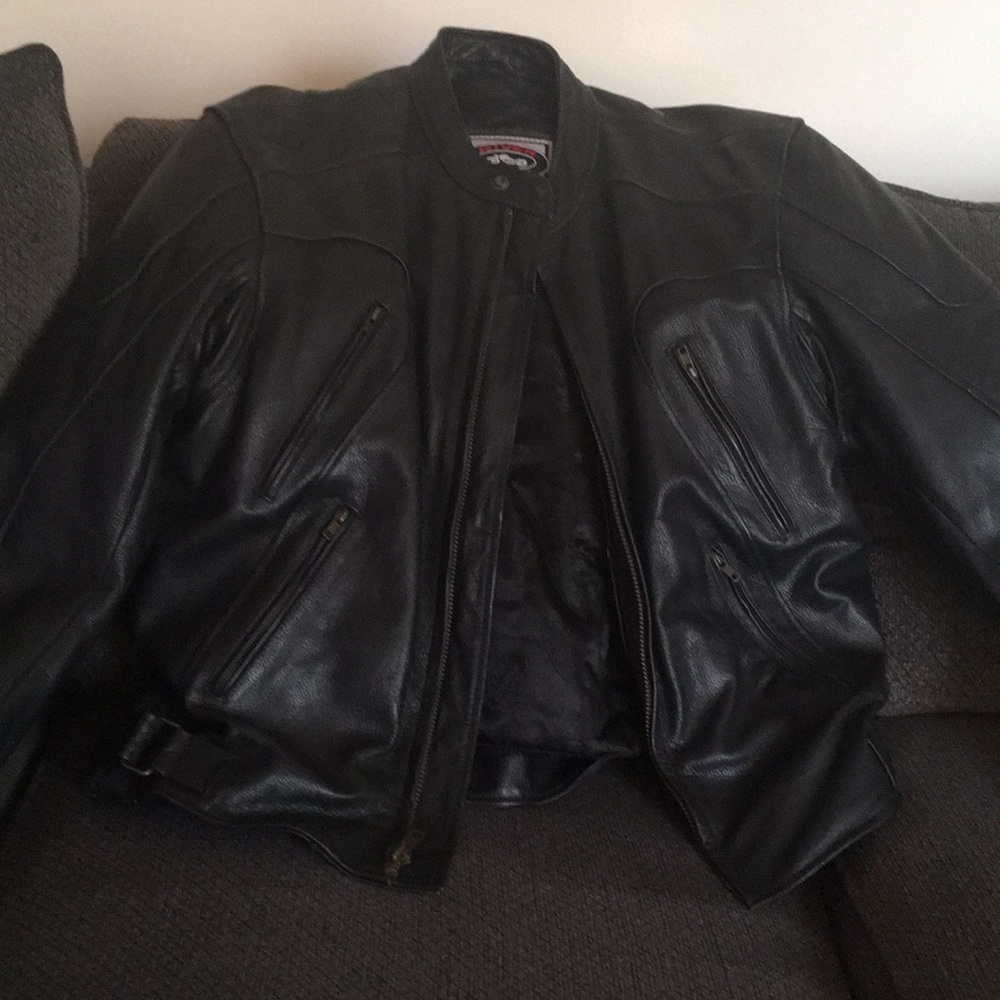 Leather armored jacket - Picture 5 of 8